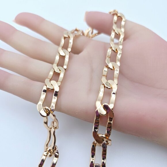 Rose Gold Chunky Link Necklace in High Shine Finish – 19.7 Inch, XPNL0071 - Picture 12 of 12